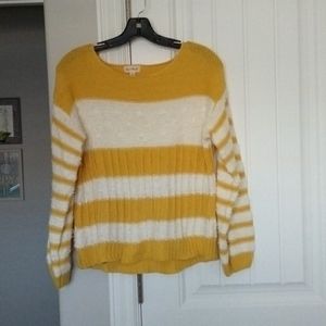 Yellow Striped Sweater